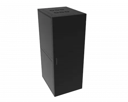 Шкаф телекоммуникационный напольный МИКсистем серия ECO+ 19" 48U 800*1000 дверь металл черный